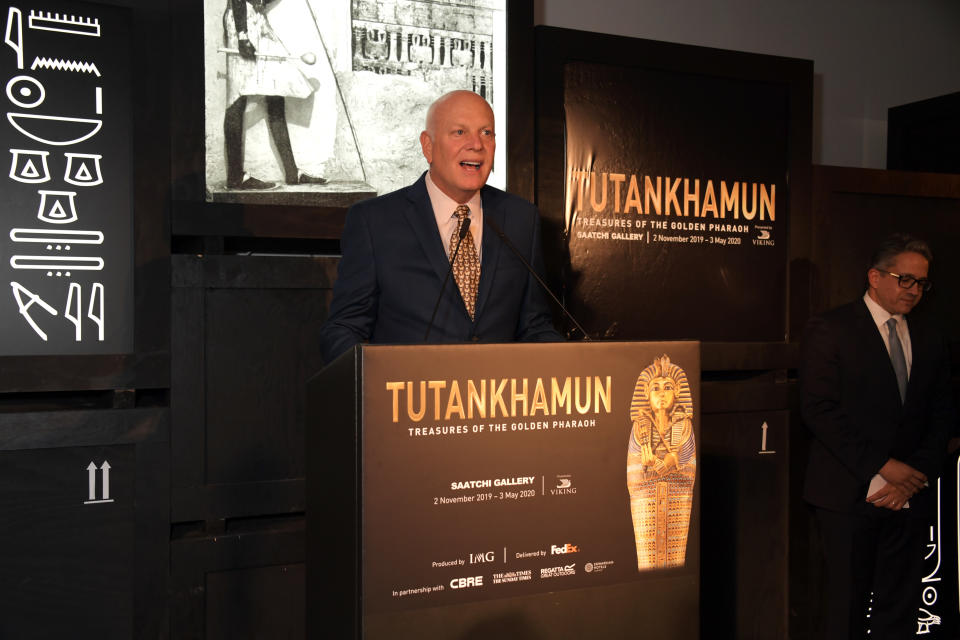 Tutankhamun: Treasures of the Golden Pharaoh exhibition at the Saatchi Gallery