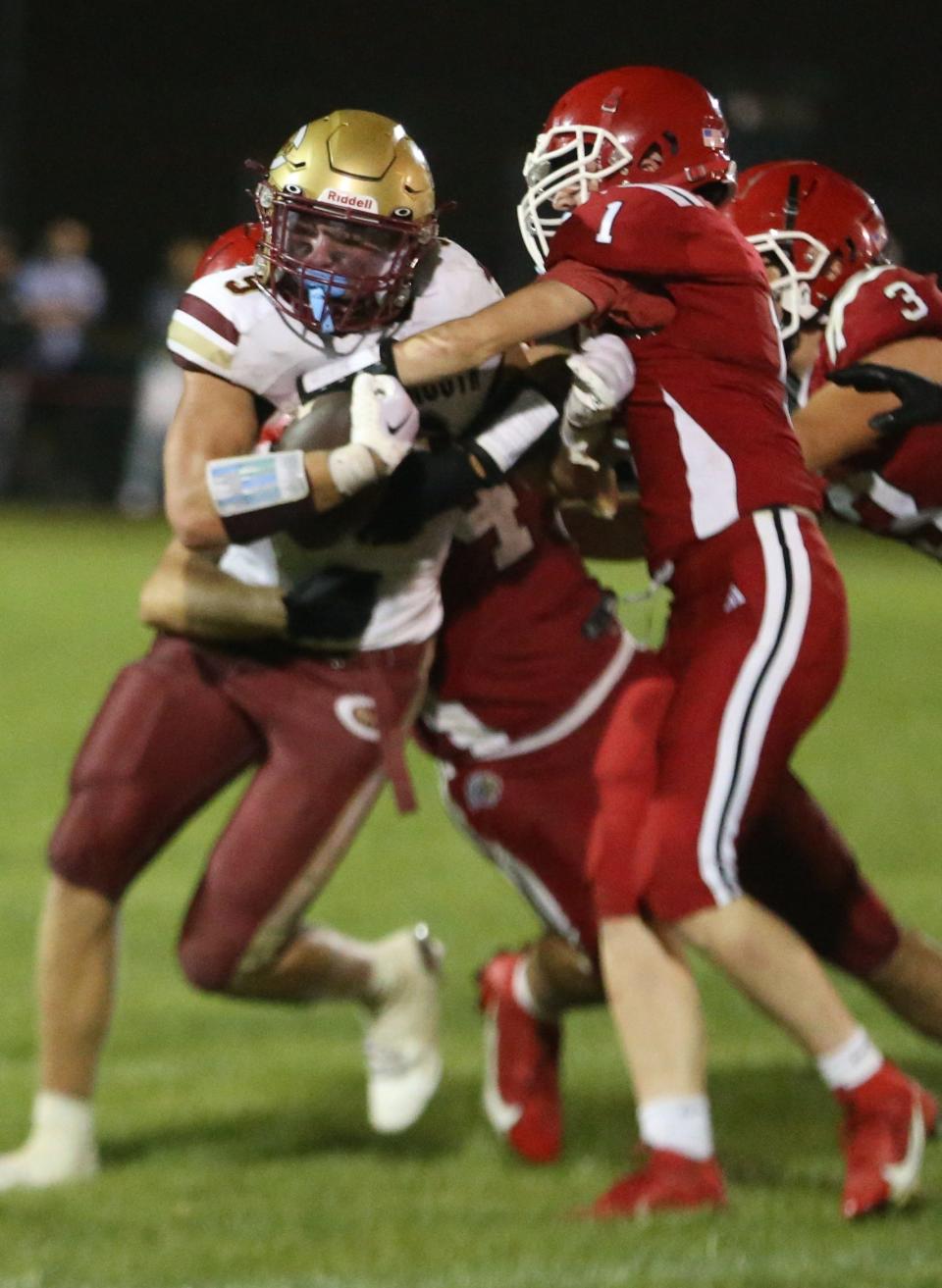 Portsmouth High School running back Brooks Connors ran for close to 130 yards in last Friday's season-opening win over Spaulding. On Friday, Connors will play against his former team, Winnacunnet, at Tom Daubney Field in Portsmouth. Kickoff is scheduled for 7 p.m.