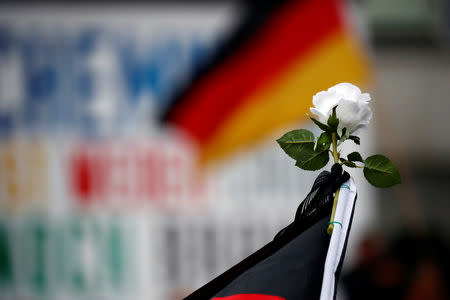 Demonstrations following the killing of a man in Chemnitz, Germany September 1, 2018. REUTERS/Hannibal Hanschke