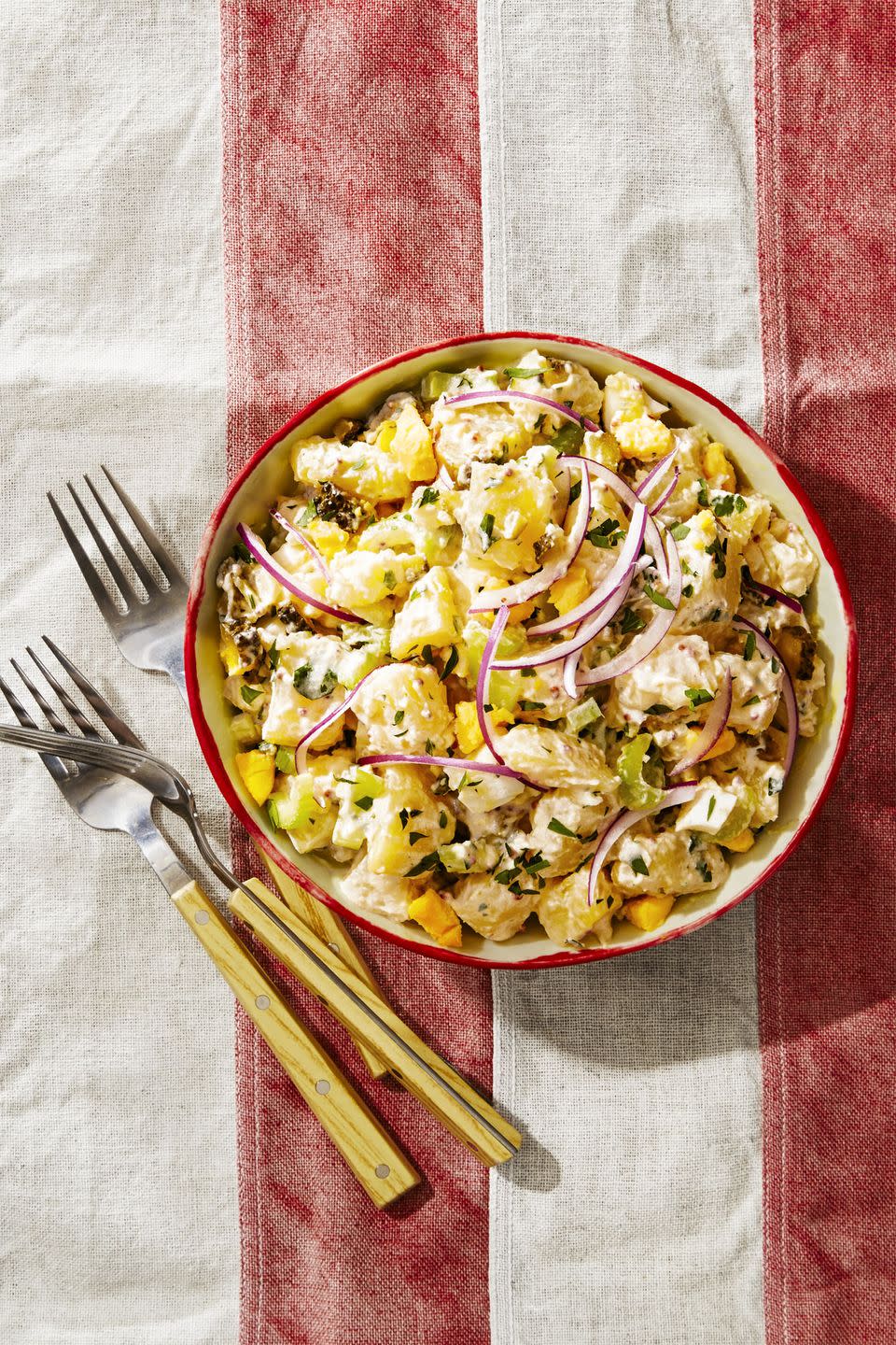 <p>That niçoise salad that you can't get enough of? This is basically the same thing but with potatoes as the main ingredient. Yum.</p><p>Get the <a href="https://www.goodhousekeeping.com/food-recipes/a39275/parisian-potato-salad-recipe/" rel="nofollow noopener" target="_blank" data-ylk="slk:Parisian Potato Salad recipe;elm:context_link;itc:0;sec:content-canvas" class="link "><strong>Parisian Potato Salad recipe</strong></a><em>.</em></p><p><strong>RELATED: </strong><a href="https://www.goodhousekeeping.com/food-recipes/g1633/potato-recipes/" rel="nofollow noopener" target="_blank" data-ylk="slk:58 Easy Potato Recipes For Weeknight Dinners, Thanksgiving and More;elm:context_link;itc:0;sec:content-canvas" class="link ">58 Easy Potato Recipes For Weeknight Dinners, Thanksgiving and More</a></p>