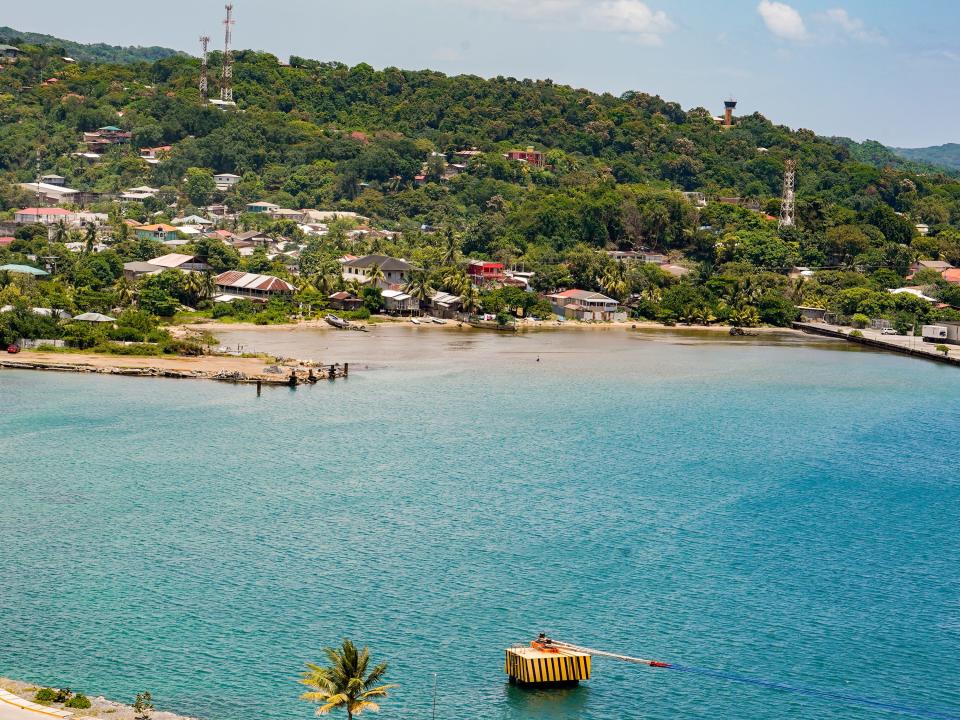 A view of Roatan from the ship