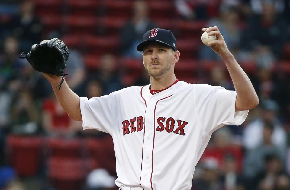 Chris Sale is mixing up his pitches like never before and batters can't figure him out. (AP Photo/Michael Dwyer)