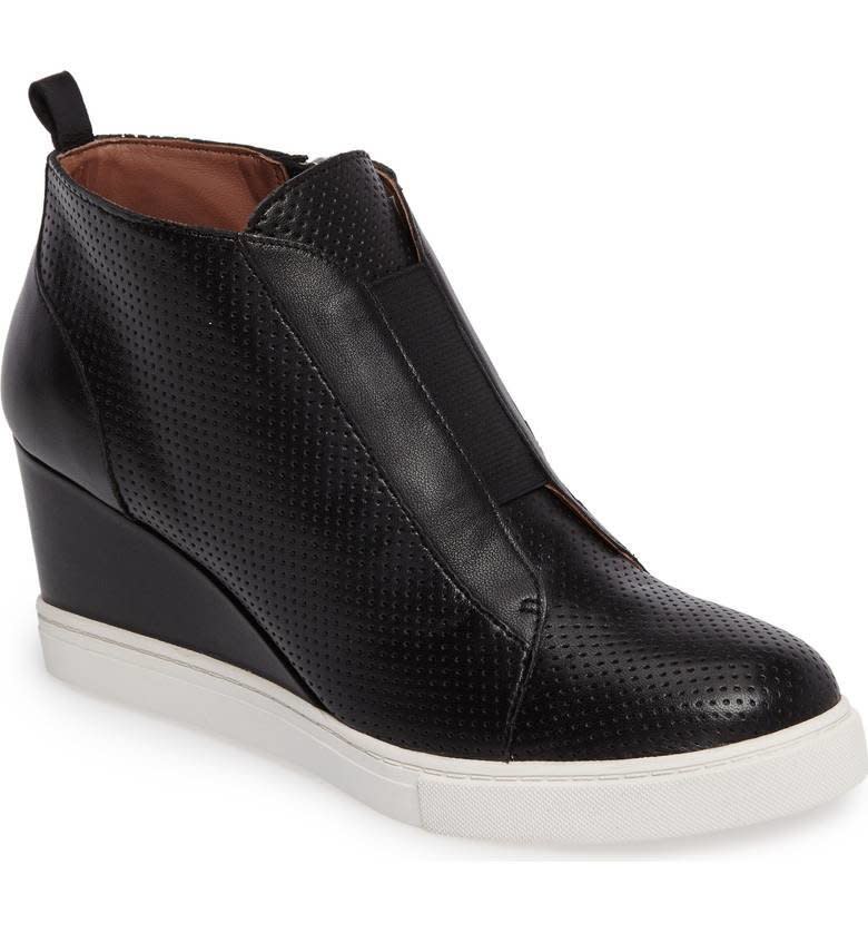 Get it at <strong><a href="https://shop.nordstrom.com/s/linea-paolo-felicia-wedge-bootie-women/4413353?origin=productBrandLink" target="_blank" rel="noopener noreferrer">Nordstrom</a></strong>, $120.