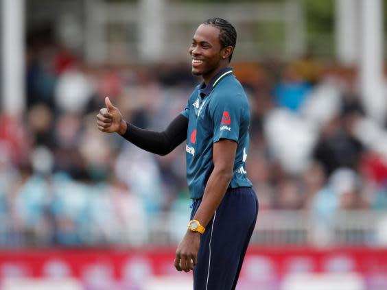 Jofra Archer has set his sights on taking the wicket of Virat Kohli when England face India (Reuters)