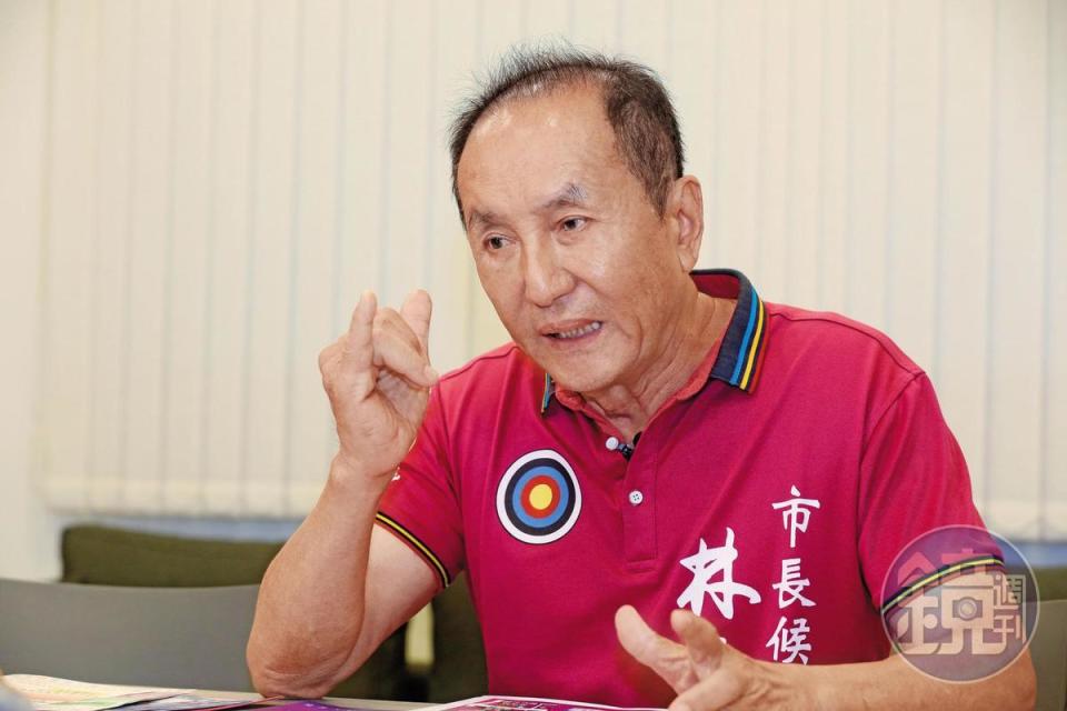 宣布參選台南市長的伍彩集團總經理林義豐傳出蓋豪宅預售遭控詐騙。