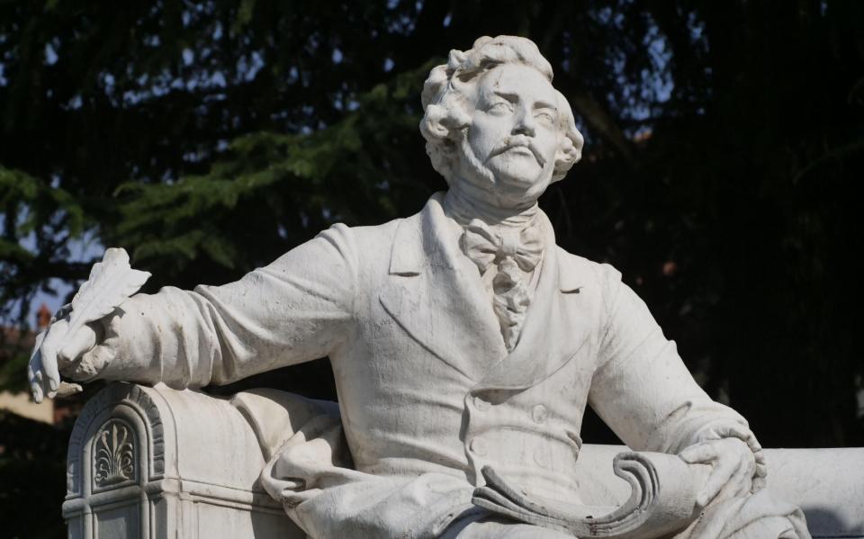 A monument to Gaetano Donizetti in Bergamo, Italy, designed by Francesco Jerace