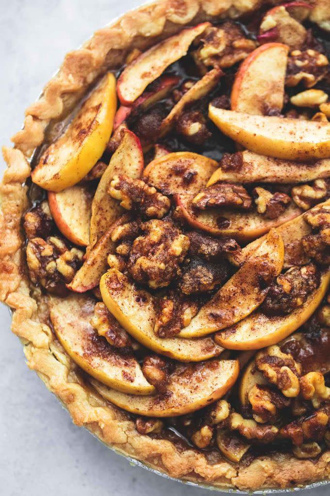 Brown Sugar Apple Walnut Pie