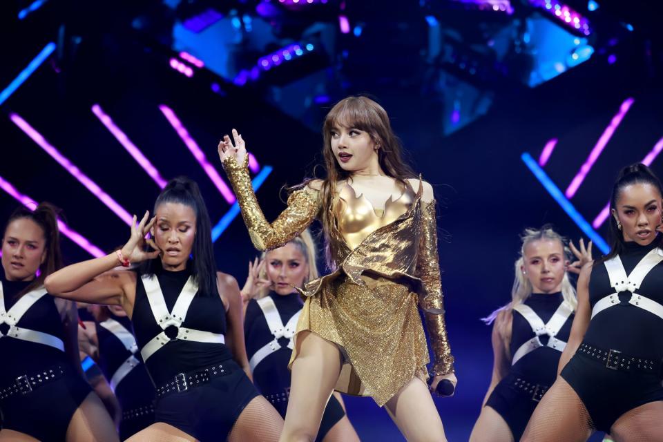 INDIO, CALIFORNIA - APRIL 22: Lisa of BLACKPINK performs at the Coachella Stage during the 2023 Coachella Valley Music and Arts Festival on April 22, 2023 in Indio, California. (Photo by Emma McIntyre/Getty Images for Coachella)