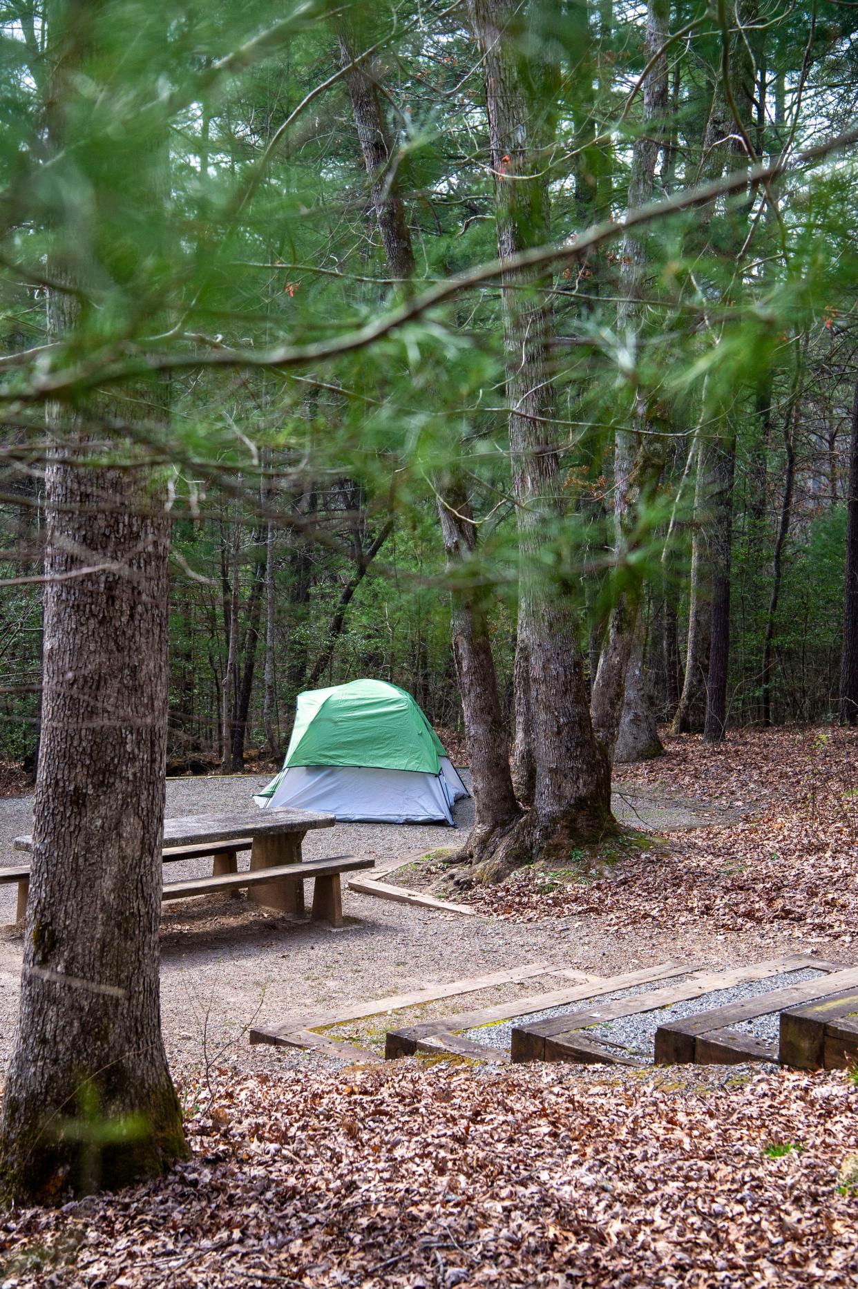 Scenes from the Lake Powhatan campground March 16, 2023.