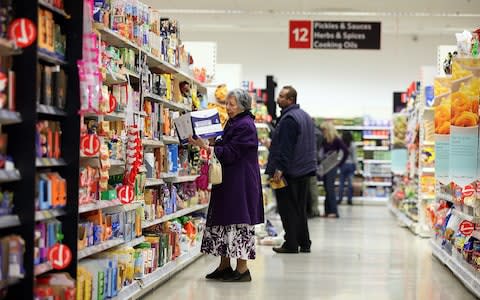 Uk supermarket - Credit: Simon Dawson/Bloomberg
