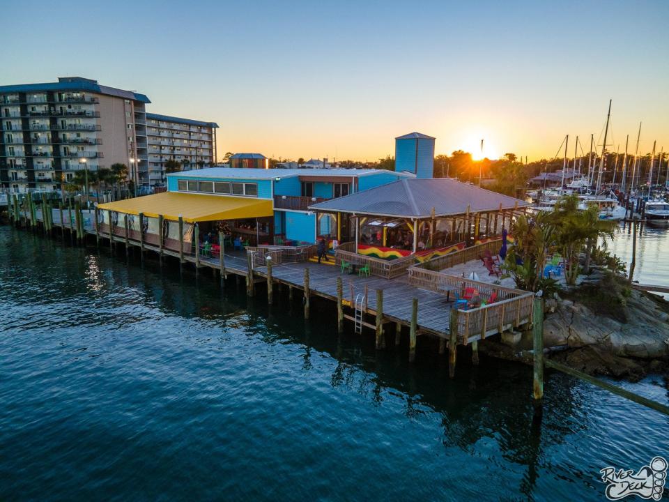 River Deck Restaurant and Tiki Bar in New Smyrna Beach.