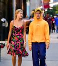 <p>The couple walking around New York City in the summer of 2018.</p>