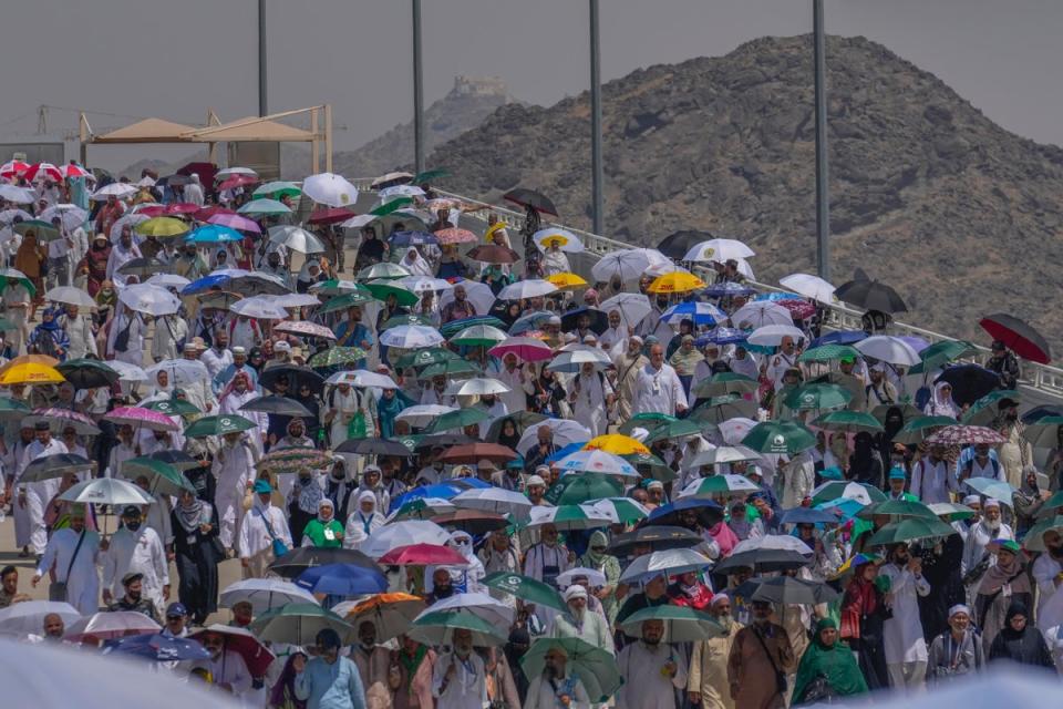 More than 1.83 million Muslims performed the Hajj in 2024, including more than 1.6 million from 22 countries (AP)