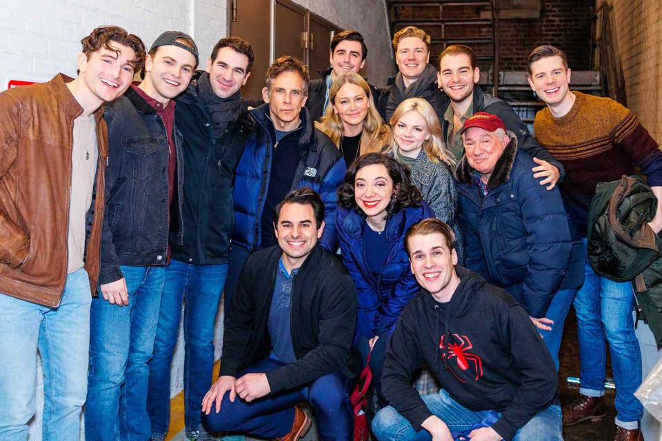 <p>Paul Aphisit</p> Ben Stiller, Christine Taylor and their daughter Ella backstage at Broadway