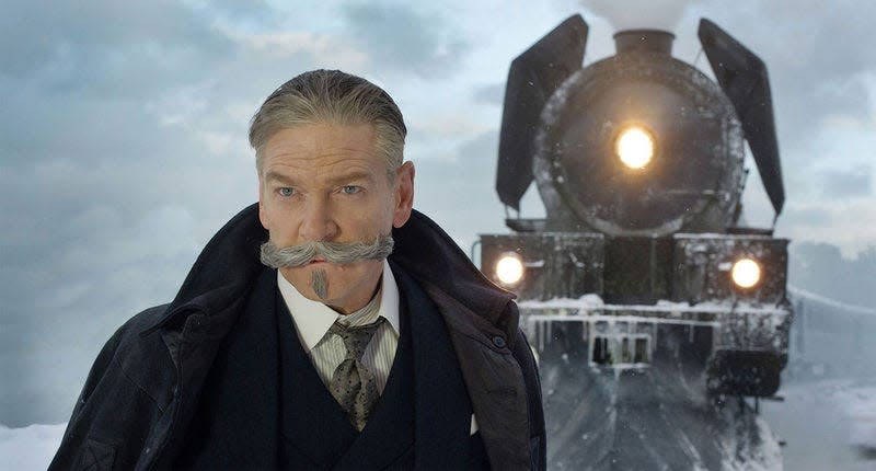 Kenneth Branagh directed and starred as Hercule Poirot in the 2017 remake of "Murder on the Orient Express."
