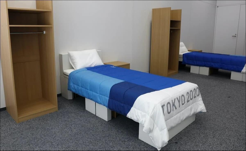 Osaka’s governor Hirofumi Yoshimura wants the cardboard beds used in the Tokyo Olympics and Paralympics to be reused for Covid-19 patients in Osaka, Japan. — Picture via Twitter.