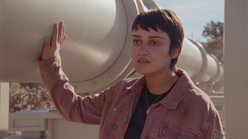 Ariela Barer stars as a member of a group of environmental activists who plan an explosive disruption of the oil industry in the drama "How to Blow Up a Pipeline."