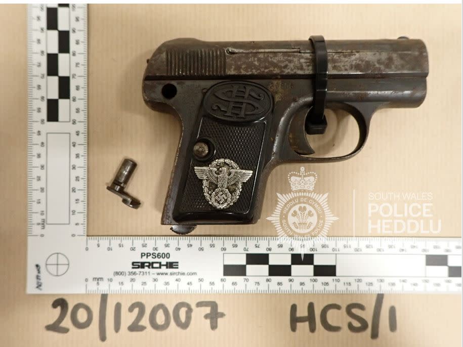 A gun that was used by the gang to scare those they had kidnapped (South Wales Police/PA)