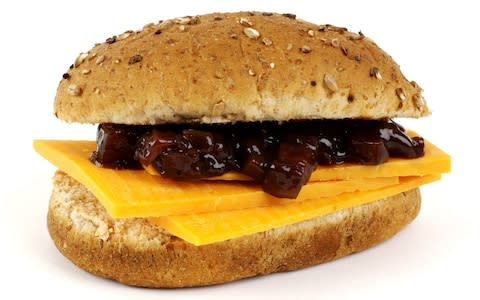 Branston pickle cheese sandwich - Credit: David Marsden/ Photolibrary RM