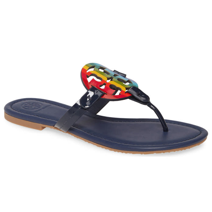 Tory Burch rainbow miller sandals 