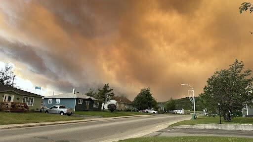 Evacuation alerts are in place for Labrador City and Wabush as smoke covers the region.