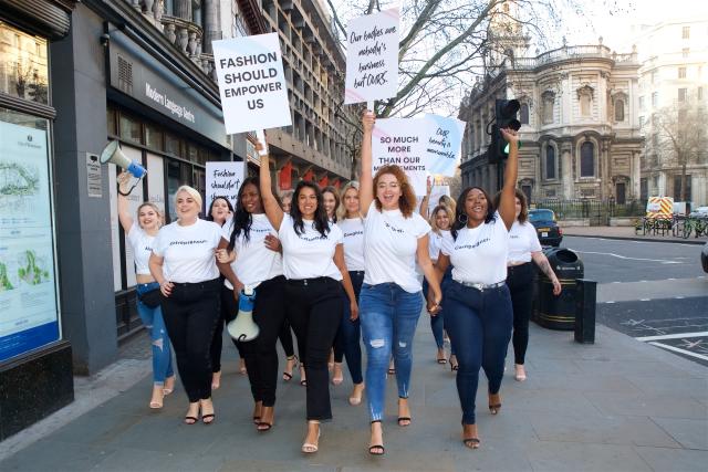 Plus-Size Models Staged a Protest During London Fashion Week