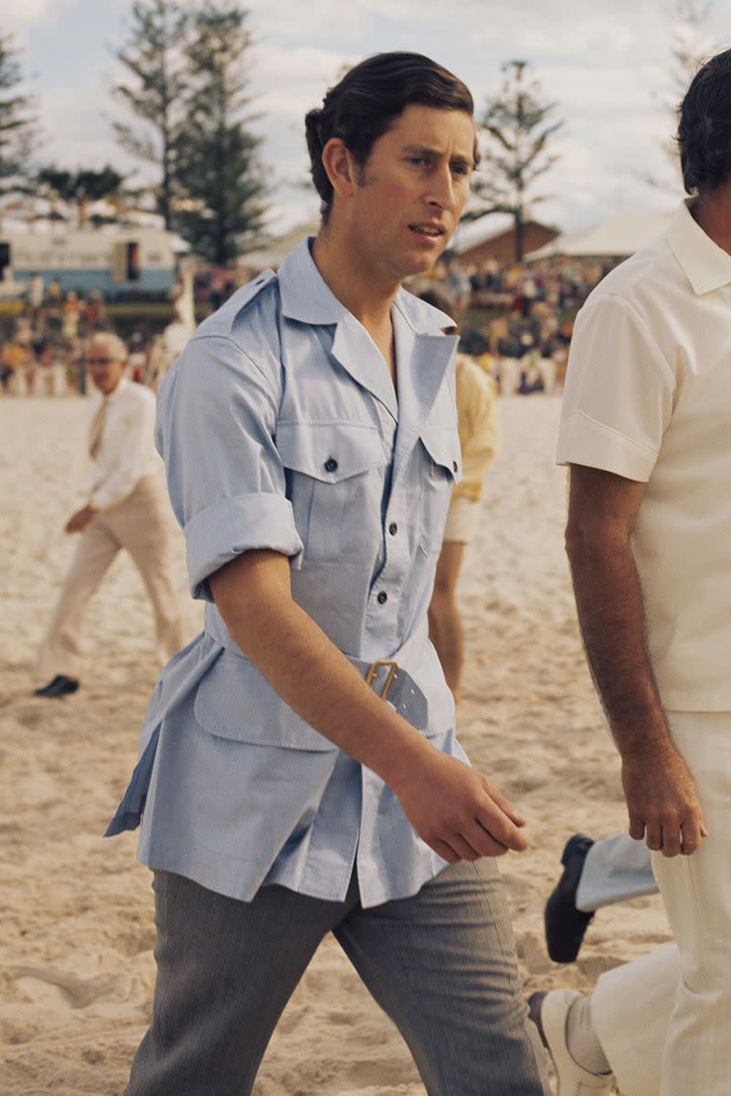 8) Prince Charles young style - Beach babe