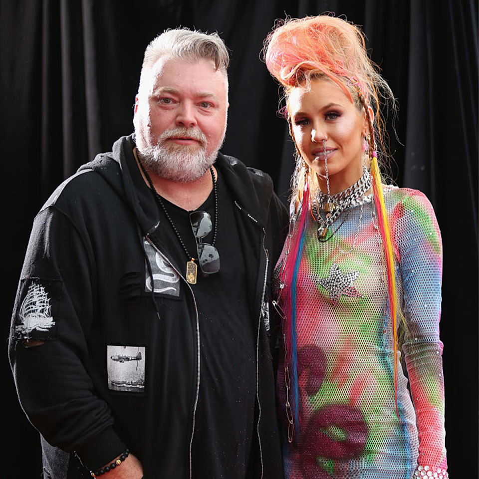 Kyle Sandilands and Imogen Anthony.