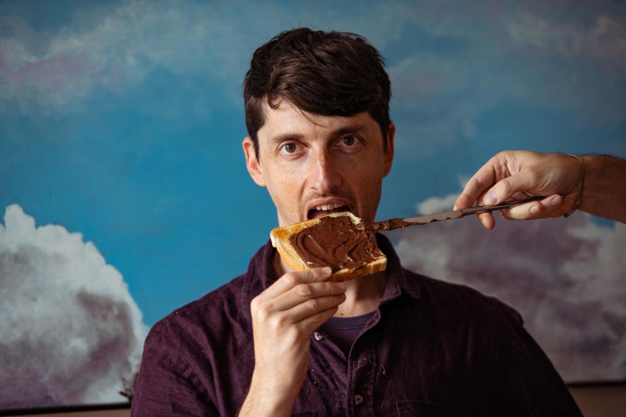 <span>‘It’s time I tasted paradise again’: in his search for the dream chocolate hazelnut spread, Nicholas Jordan taste tests 11 supermarket products.</span><span>Photograph: Isabella Moore</span>