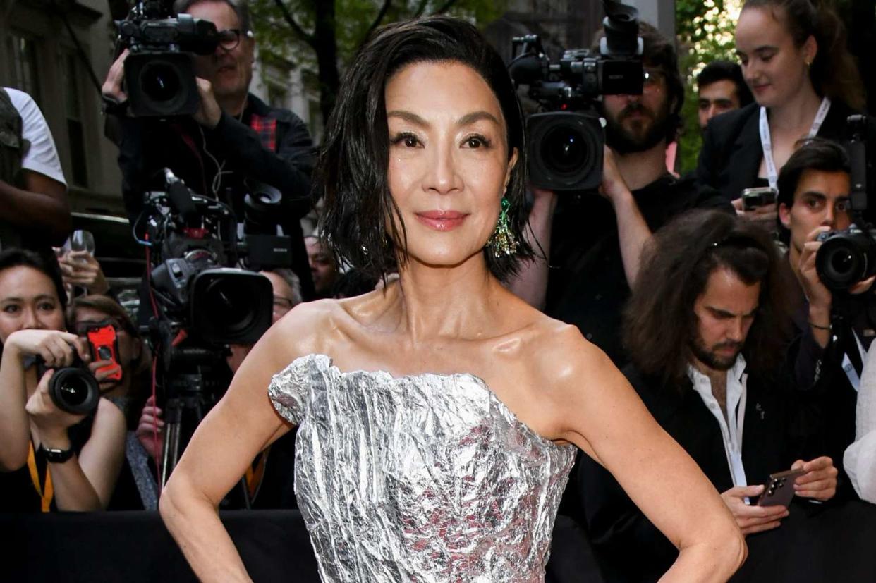 <p>Kristina Bumphrey/WWD via Getty</p> Michelle Yeoh at The Mark Hotel before the 2024 Met Gala