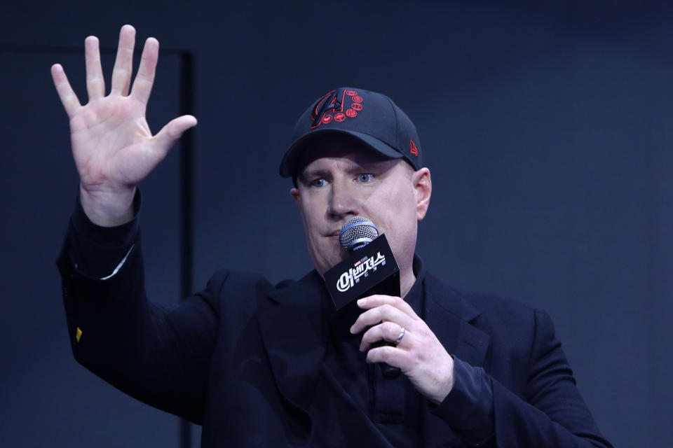 Kevin Feige attends the fan event for Marvel Studios’ ‘Avengers: Endgame’ South Korea premiere on April 15, 2019 in Seoul, South Korea. (Photo by Chung Sung-Jun/Getty Images for Disney)
