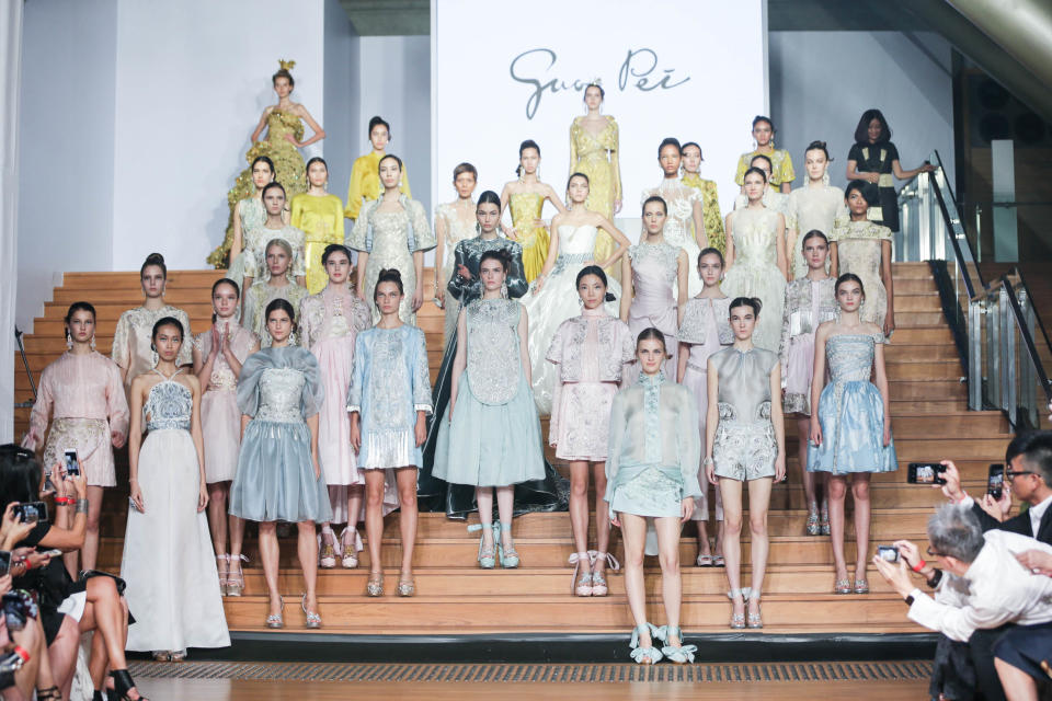 Guo Pei’s opening show at the Singapore Fashion Week 2016