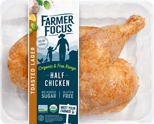 Farmer Focus Toasted Lager Organic and Free-Range Half Chicken won the NEXTY for  “Best New Meat, Dairy or Animal-Based Product.” The Farmer Focus take on the classic beer can chicken has a well-balanced flavor with notes of hops, paprika, lemon, and roasted corn.