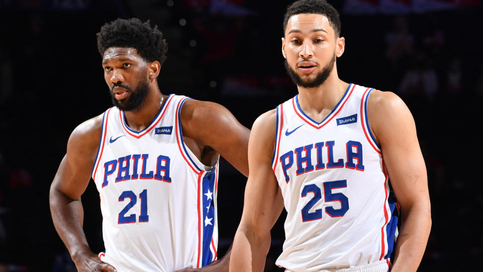 Comments made by Joel Embiid about 76ers teammate. Ben Simmons may have contributed to the Australian star's request for a trade. (Photo by Jesse D. Garrabrant/NBAE via Getty Images)