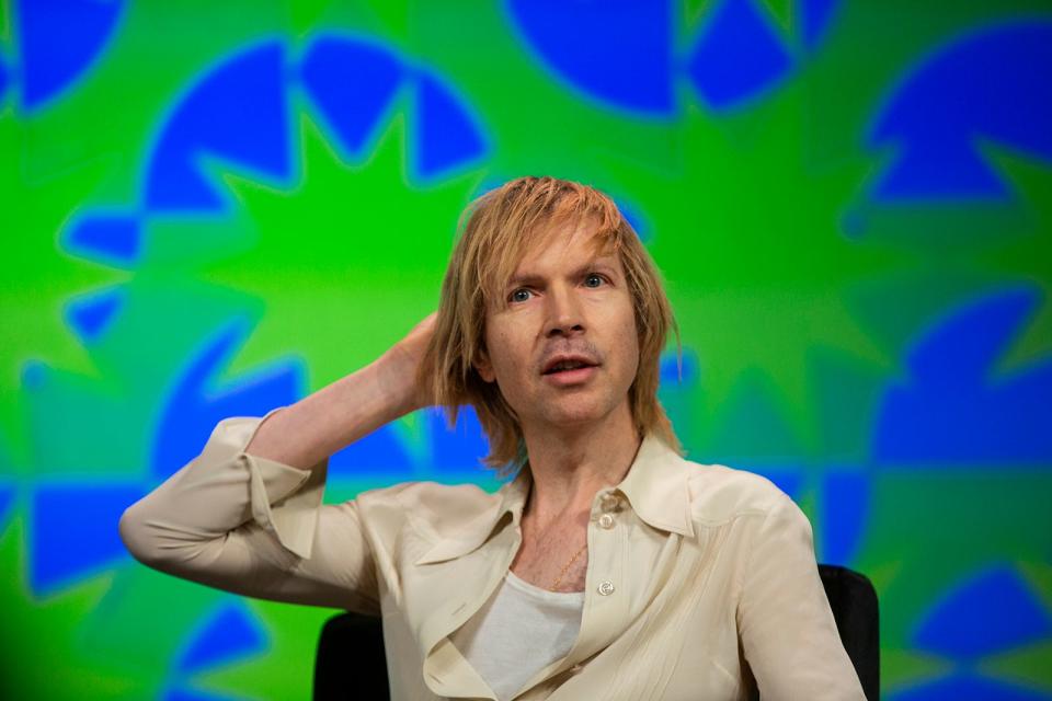 Beck gives a keynote speech during South by Southwest on Friday, March 18, 2022. 