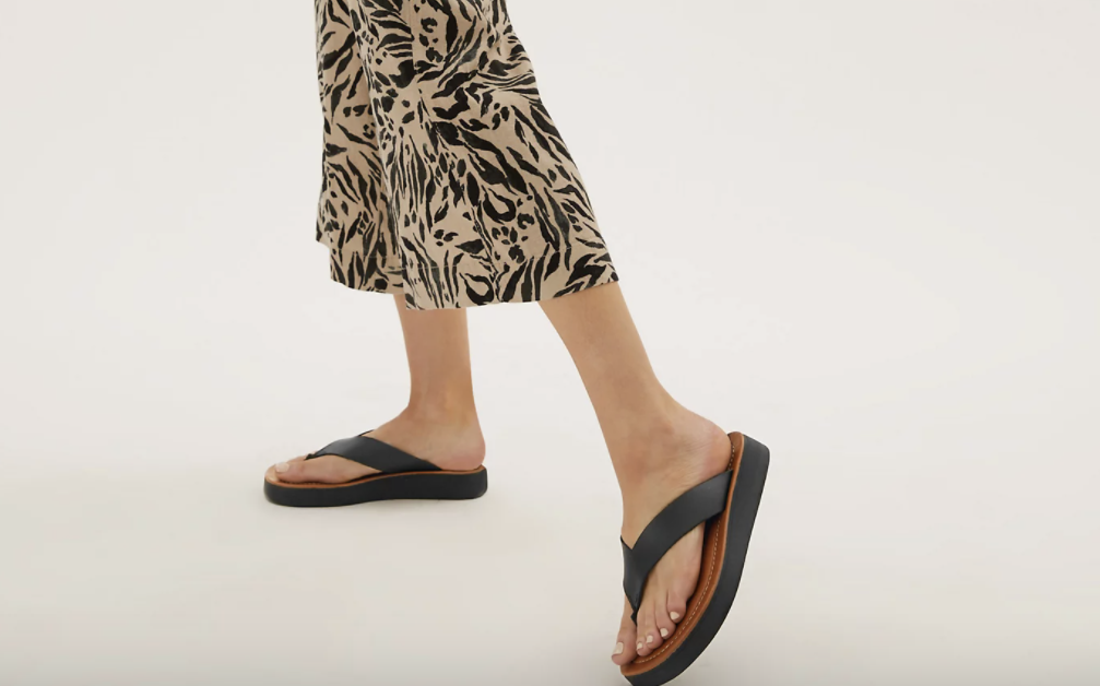 Flatform Flip Flops are in, and we plan to wear M&S' stylish design all summer long.  (Marks & Spencer))