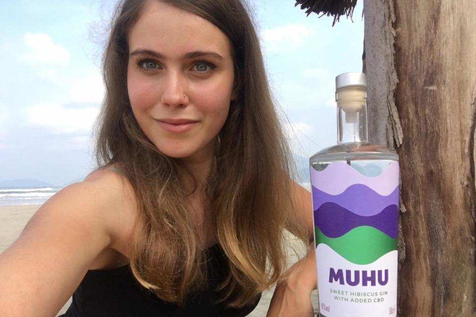 A 24-year-old has launched gin infused with CBD on a budget of £1,300: MUHU
