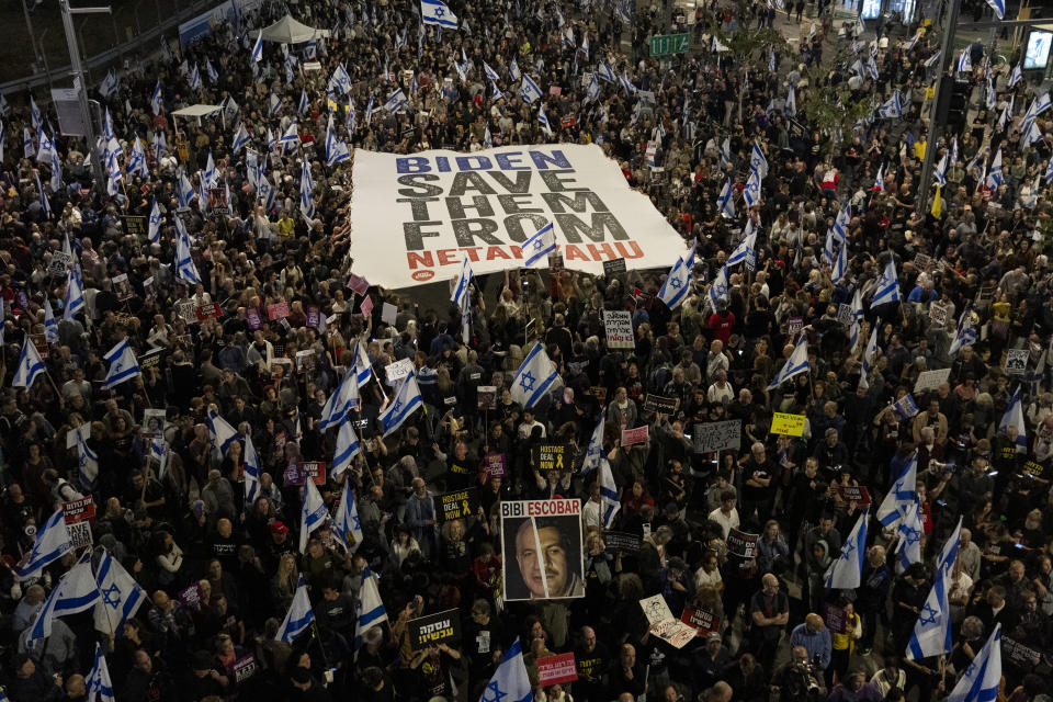 Protestas contra Netanyahu en Israel.  (Photo by Amir Levy/Getty Images)