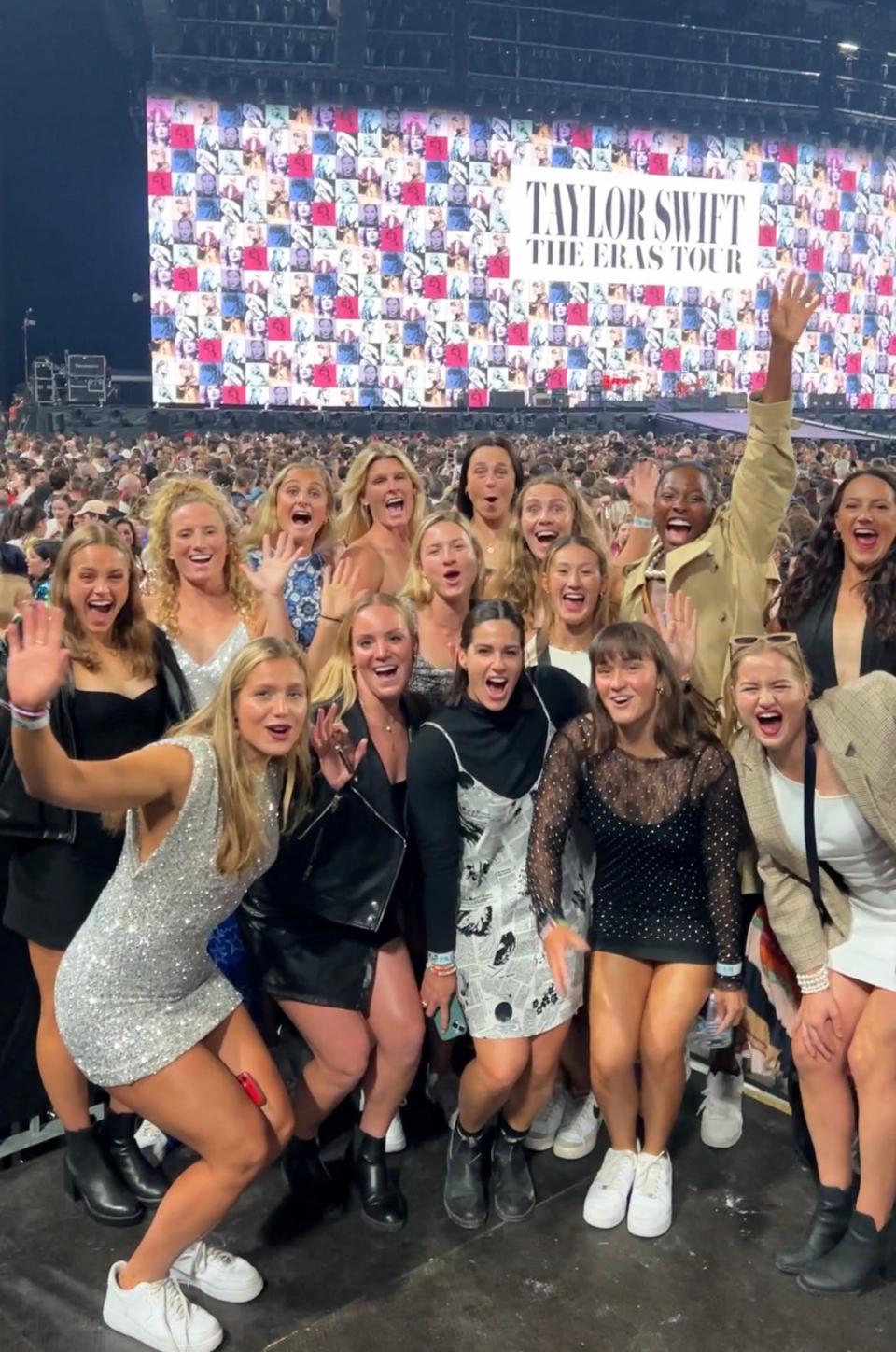 The Team USA women's water polo team attends Taylor Swift's Eras Tour in Paris on Friday, May 10, 2024.