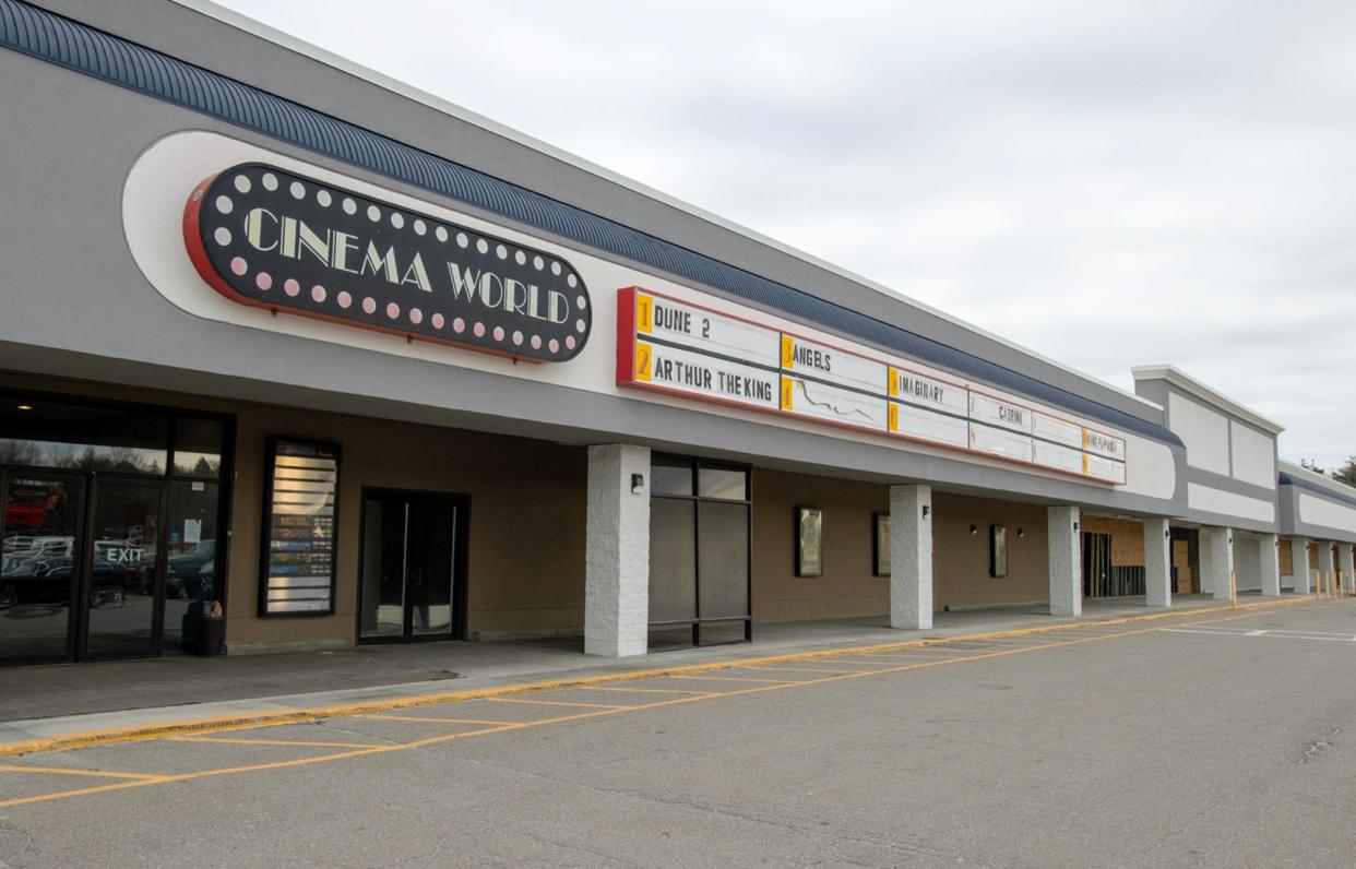 Cinema World in John Fitch Plaza in Fitchburg will be closing.