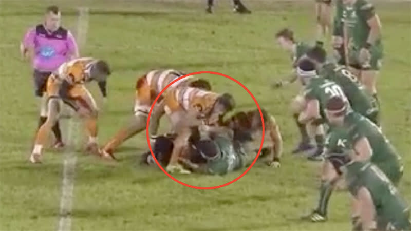 Nico Lee could be seen spraying snot at a rival’s face. Pic: Top 14