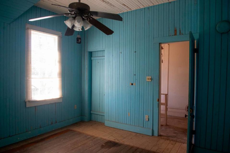 A second floor bedroom at the Seven Gables house in Ocean Springs on Thursday, March 28, 2024.