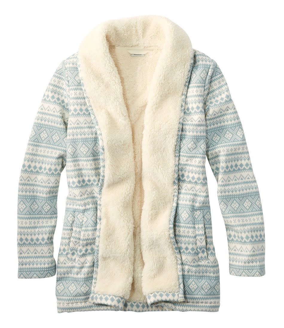 Sherpa-Lined Cozy Cardigan