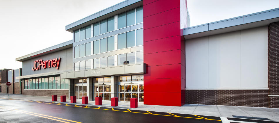 The exterior of a JCPenney store