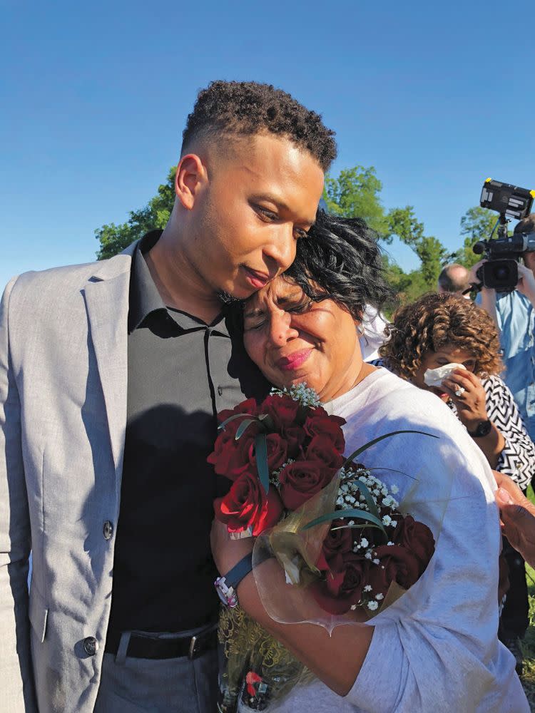 Johnson reunites with her grandson after 21 years | Courtesy Alice Marie Johnson