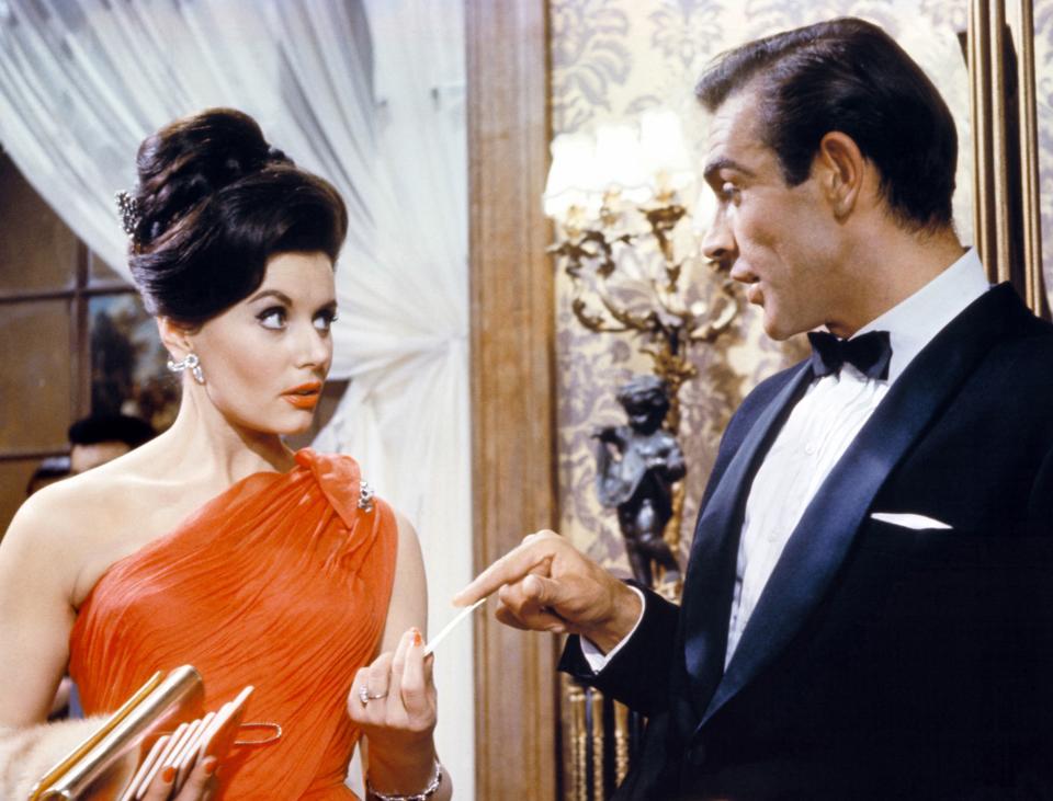 Actress Eunice Gayson, who played the first Bond girl in 007&rsquo;s on-screen debut, died on June 8, 2018 at the age of 90. Gayson is seen here with actor Sean Connery.