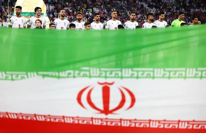 Players from Iran's national football team during the FIFA World Cup Qatar 2022, on November 29, 2022.