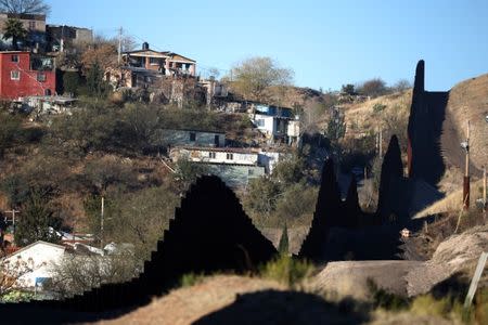 The U.S. border with Mexico is seen in Nogales, Arizona, U.S., January 31, 2017. REUTERS/Lucy Nicholson