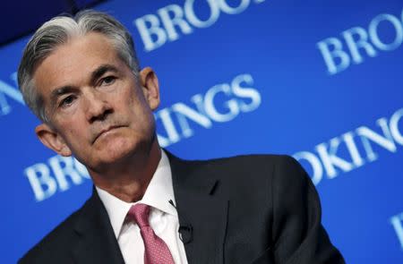 FILE PHOTO: Federal Reserve Governor Jerome Powell attends a conference at the Brookings Institution in Washington August 3, 2015. REUTERS/Carlos Barria/File Photo