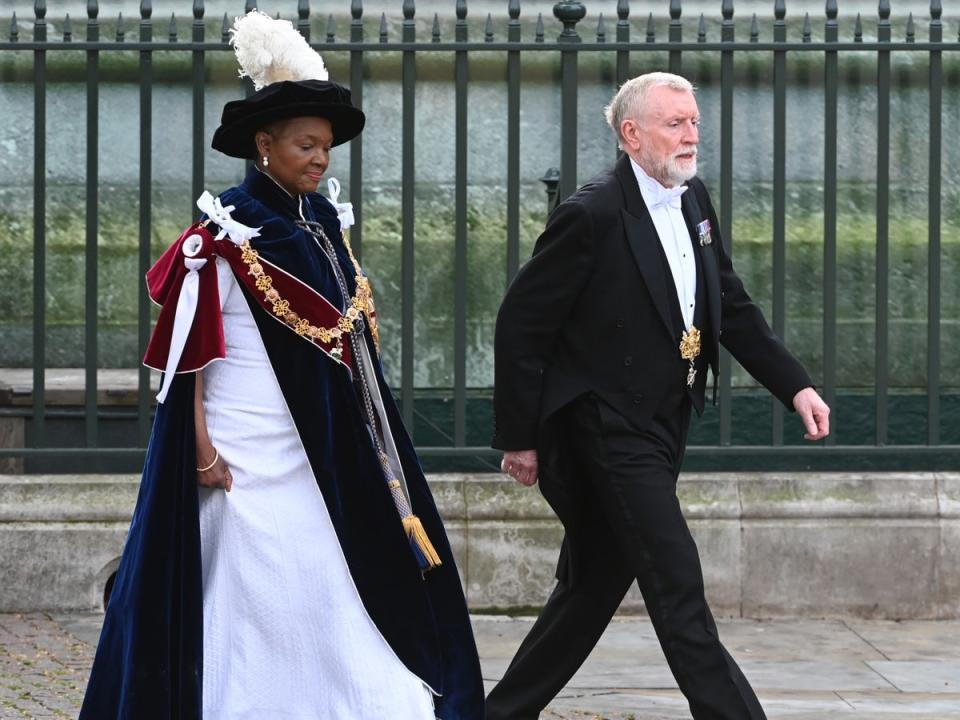 Baroness Amos arrives at the abbey (Getty Images)